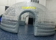 0.8 मिमी पीवीसी पारदर्शी स्पष्ट डोम Inflatable बुलबुला तम्बू गर्मी सील डबल परतें