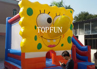 पीला 0.55 मिमी पीवीसी तिरपाल Inflatable कूदते महल Spongebob CE के साथ