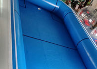 पीवीसी तिरपाल ब्लू पोर्टेबल स्विमिंग पूल, Inflatable पानी पार्क आग Retardant
