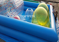 कस्टम डबल पाइप अजीब Inflatable स्विमिंग पूल पानी चलने गेंद रोलर