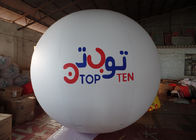 0.14 मिमी पीवीसी सफेद हीलियम विज्ञापन गुब्बारे पूर्ण डिजिटल प्रिंटिंग