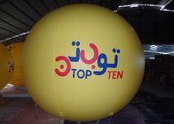 वाणिज्यिक विज्ञापन 2.5 मीटर व्यास के लिए पीला कस्टम Inflatable गुब्बारे