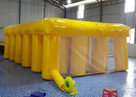 पीला Inflatable खेल खेल 6 * 6m बच्चों के लिए बाधा दौड़