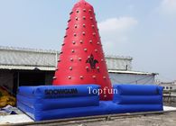 रोमांचक आउटडोर Inflatable खेल खेल, लाल Inflatable चढ़ाई दीवार OEM और ODM