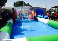 पानी रोलर बॉल्स के लिए अनुकूलित वाणिज्यिक Inflatable पूल / बड़े Inflatable स्विमिंग पूल