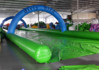 मजेदार Inflatable पर्ची एन स्लाइड पानी स्लाइड सड़क 1200 मीटर लंबी पर्ची और स्लाइड