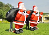 सांता क्लॉस ग्रेट क्रिसमस डेकोरेशन आउटडोर बैकयार्ड फन इन्फ्लेटेबल सांता को उड़ाएं