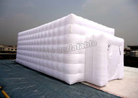 घटना के लिए वर्ग सफेद Inflatable घन तम्बू सिलाई संरचना अनुकूलित आकार