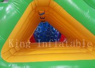 पानी पार्क के लिए 0.65 मिमी पीवीसी तिरपाल हीट सील Inflatable पानी खिलौना फ्लोटिंग स्लाइड