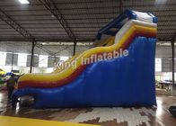 रंगीन टिकाऊ Inflatable पानी स्लाइड पनरोक 0.55 मिमी पीवीसी तिरपाल