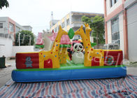 CE प्रमाण पत्र के साथ विशालकाय पशु बच्चे Inflatable खुश हॉप कूद महल