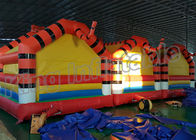 आउटडोर मनोरंजन के लिए 0.55 मिमी पीवीसी तिरपाल टाइगर Inflatable कूद महल