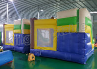 आउटडोर खेल का मैदान समुद्री डाकू Inflatable बच्चों कूदते महल पीला और नीला