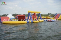 समुद्र बड़ा inflatable फ्लोटिंग वाटर पार्क खेल फ्लोटिंग द्वीप उपकरण