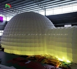 पार्टी के लिए 2 सुरंग प्रवेश कार्यक्रम के साथ नया डिजाइन आउटडोर विशाल इग्लू एलईडी inflatable गुंबद तम्बू