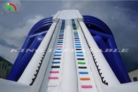 उच्च गुणवत्ता वाला बड़ा inflatable वाटर स्लाइड विशाल ट्रिपल 3 लेन inflatable वाटर स्लाइड बिक्री के लिए