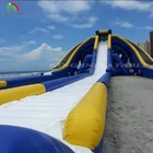अनुकूलन 3 लेन inflatable पानी स्लाइड आउटडोर पानी मनोरंजन अवसर