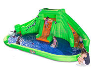 बच्चों के लिए कस्टम मगरमच्छ थीम पानी स्लाइड Inflatable स्पलैश पीवीसी