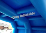 अनुकूलित 7 * 5 मीटर ब्लू Inflatable सुरंग खेल खेल या घटना के लिए तम्बू