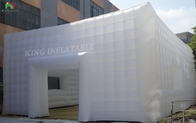 वाणिज्यिक कार्यक्रम पीवीसी पोर्टेबल पिछवाड़े पार्टी घर inflatable नाइट क्लब एलईडी डिस्को प्रकाश inflatable नाइट क्लब घन तम्बू