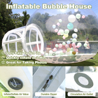 आउटडोर inflatable बुलबुला तम्बू पारदर्शी क्रिस्टल गुंबद inflatable बुलबुला तम्बू शादी के लिए गुब्बारे के साथ