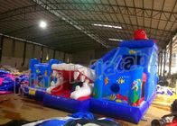 बच्चों और वयस्कों के लिए स्लाइड के साथ आउटडोर खेल महासागर विश्व Inflatable कूद महल
