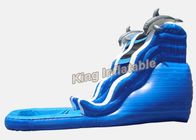 16 फीट डॉल्फिन रश वेव वाणिज्यिक Inflatable पानी स्लाइड 7 * 4 * 5 मी