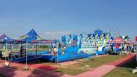 पिछवाड़े बड़ा अद्भुत Inflatable पानी पार्क बच्चे और वयस्क आउटडोर खेल