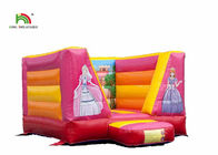 बच्चे के 85 किलो वजन के लिए ब्लोअर के साथ 0.55 मिमी पीवीसी Inflatable राजकुमारी उछाल कैसल