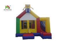 बच्चों के लिए 0.55 मिमी पीवीसी पीला 20 फीट स्पंज Inflatable पार्टी कॉम्बो जंपिंग कैसल