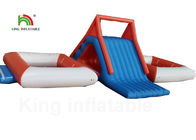 जलरोधक Inflatable पानी पार्क / किराए के लिए Trampoline के साथ जलीय पार्क खेल का मैदान