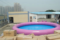 वयस्कों और बच्चों के लिए लाल पीवीसी गोल Inflatable स्विमिंग पूल / पोर्टेबल पानी पूल