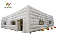 सफेद रंग 11 X 6 मीटर Inflatable घन तम्बू किराए के लिए / विज्ञापन Inflatable बूथ