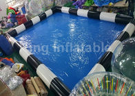 सीई ब्लोअर के साथ वयस्कों के मनोरंजन के लिए वाणिज्यिक ब्लू Inflatable स्विमिंग पूल