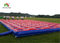 लाल आउटडोर बाधा कोर्स Inflatable खेल खेल, वयस्कों के लिए Inflatable 5K रन दौड़