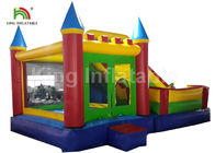 बच्चों के लिए स्लाइड के साथ 1 कॉम्बो Inflatable कूदते बाउंसर में 0.55 मिमी पीवीसी तारपुलिन 4