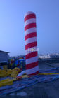 पीवीसी / ऑक्सफोर्ड के साथ टिकाऊ महोत्सव / उत्सव Inflatable विज्ञापन गुब्बारे स्ट्राइप ट्यूब