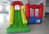 स्वनिर्धारित वाणिज्यिक Inflatable उछाल हाउस कॉम्बो लोगो मुद्रण / बच्चों के स्वर्ग मज़ा शहर के साथ