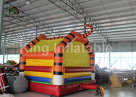 पीवीसी तिरपाल ऑरेंज टाइगर Inflatable कूदते बाउंसर कैसल आउटडोर मनोरंजन के लिए