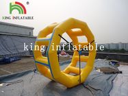 मज़ा पानी के खेल के लिए 0.9 मिमी पीवीसी तिरपाल पीला Inflatable सर्कल / रोलर पानी खिलौना