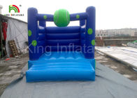 घर / वाणिज्यिक ब्लू पीवीसी उछालभरी महल Inflatable, बच्चों के लिए कूदते महल उड़ा
