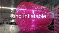 Inflatable पानी खिलौना, पारदर्शी लाल पीवीसी / TPU पानी रोलर बच्चों / वयस्कों के लिए