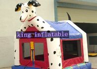 अनुकूलित रंग सुरक्षा कुत्ते डिजाइन Inflatable वाणिज्यिक उछाल घरों बच्चों के लिए थीम्ड