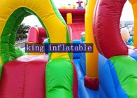 स्लाइड / कैसल और चढ़ाई के साथ मजेदार आउटडोर Inflatable मनोरंजन पार्क