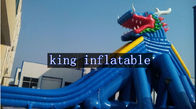 बच्चों और वयस्कों के लिए पूल के साथ विशाल ड्रैगन Inflatable पानी स्लाइड समुद्र तट स्लाइड