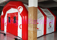 आउटडोर / इनडोर घटनाओं के लिए लाल / सफेद कस्टम पीवीसी Inflatable तम्बू सीई ब्लोअर