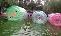 रंगीन Inflatable पानी खिलौना, मानव आकार Inflatable पानी रोलर गेंद