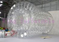 स्पष्ट डॉट्स के साथ स्पष्ट Inflatable पानी खिलौना / पानी रोलिंग गेंद