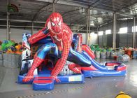 बच्चों के लिए खेल का मैदान स्पाइडर उछालभरी कूदते महल को स्लाइड द्वारा टिकाऊ पीवीसी