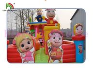 बच्चों के लिए स्वर्ग खेलने के साथ Gbond सूखी स्लाइड / वाणिज्यिक Inflatable स्लाइड को उड़ा दें
